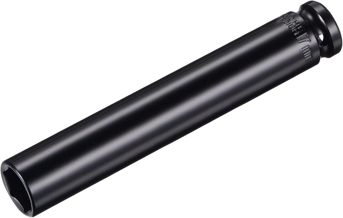 Effect canister 1/2" 17mm heat treated CR-V staal 6" lang 6-punts metrische maten voor optimale prestaties