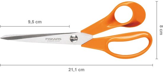 Fiskars Classic Universele Schaar S90 - Oranje - 21 cm van Fiskars — afbeelding 3