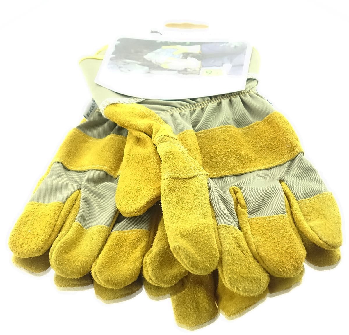 Blackfox Tuinhandschoenen fleece okergeel maat 9/L