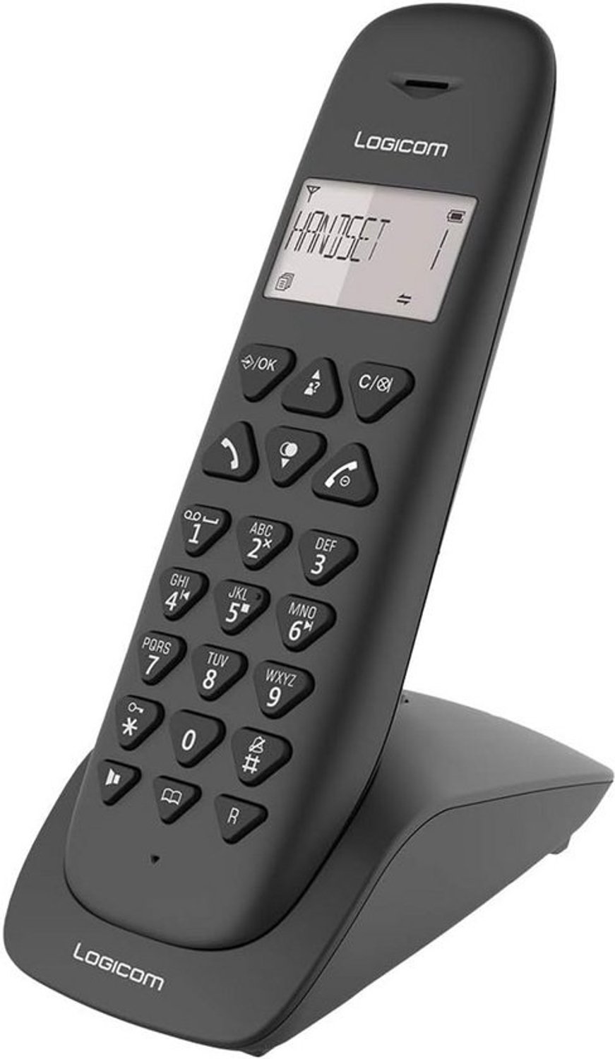 Draadloze DECT-telefoon met antwoordapparaat - Analoog en DECT-toestel - Zwart