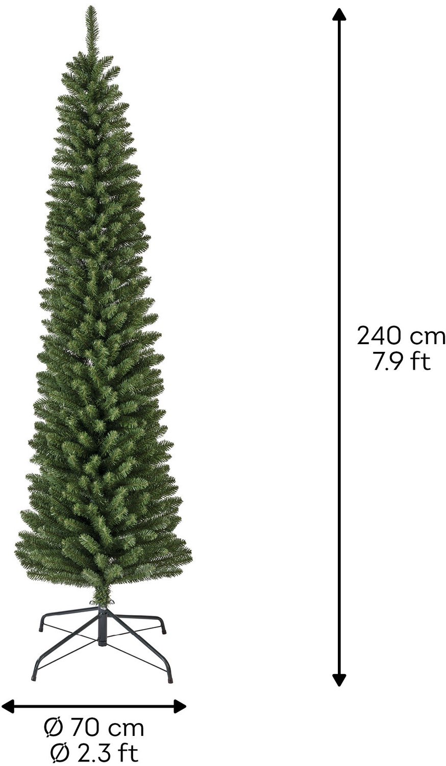 Everlands Smalle Kunstkerstboom - 240 cm – foto 5
