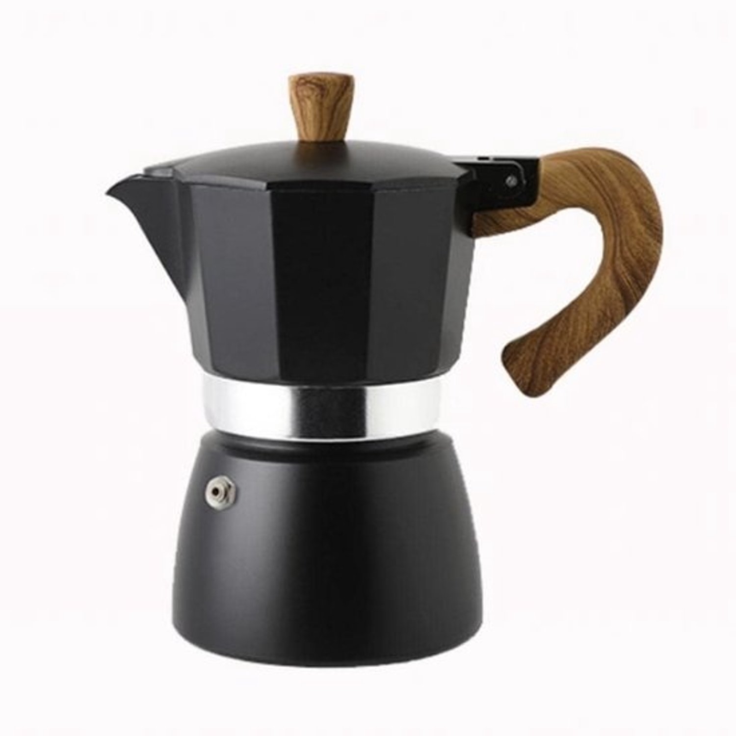Kookplaat-espressomaker - Moka pot koffiezetapparaat - Italiaanse koffie zetten - Draagbaar, 150ml, aluminium