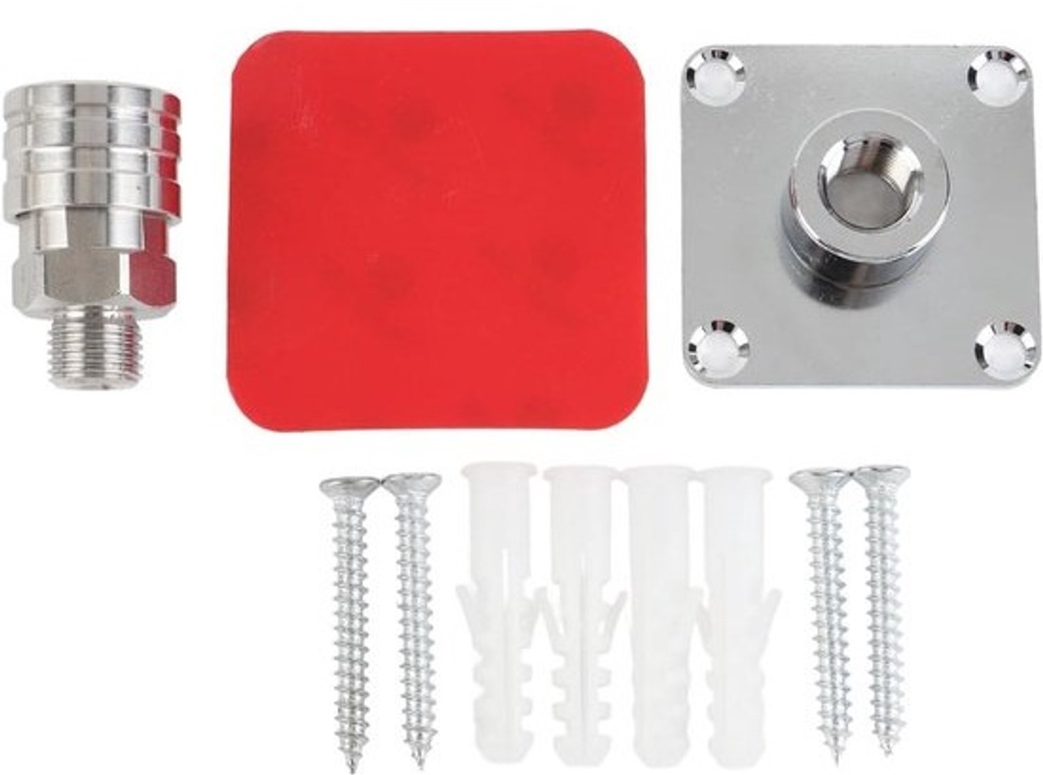 Schuimreinigerhouder - Wandrek voor accessoires - Garage opruimen - Aluminiumlegering - 1/4 inch koppeling - Zilver