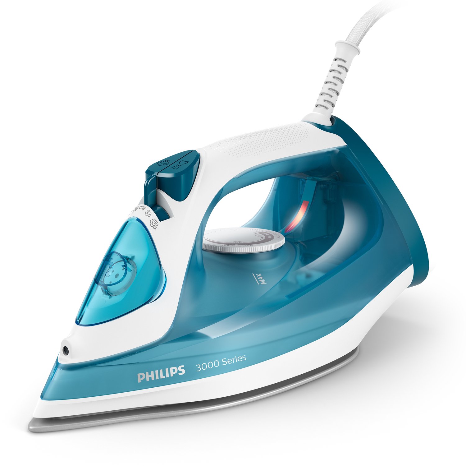Bol.com Philips Stoomstrijkijzer 3000 Series DST3011/20 - Zelfreinigend - Verticaal Strijken - Druppelstop - Blauw aanbieding