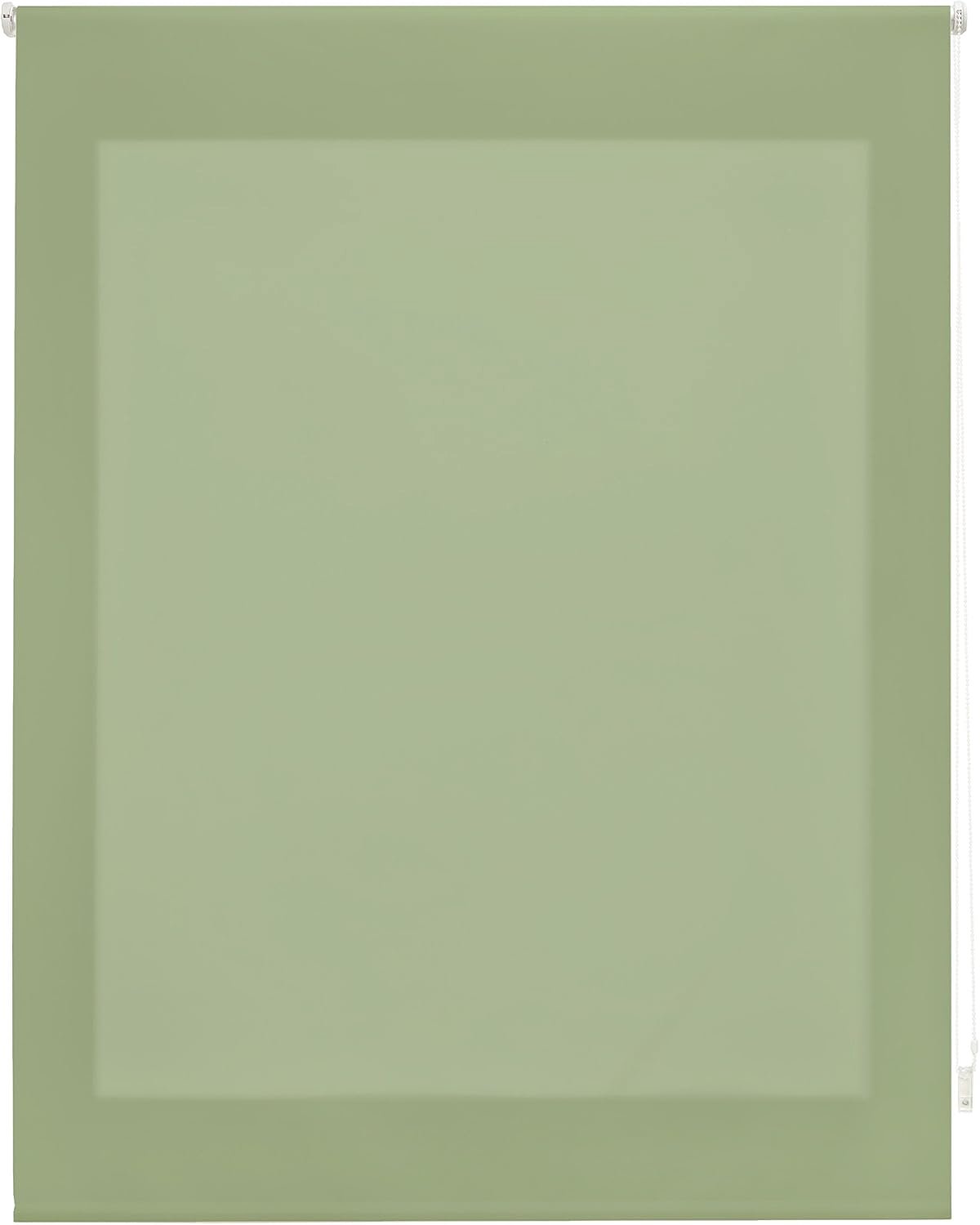 Rolgordijn doorschijnend 120x175 cm - pastel groen - eenvoudige installatie - gedeeltelijke lichtinval - m-winkel
