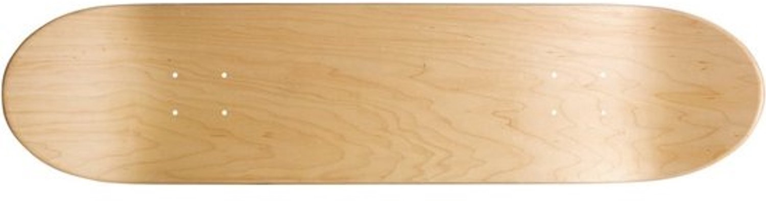 Concave skateboarddeck Natuurlijk hout 32 x 8 inch