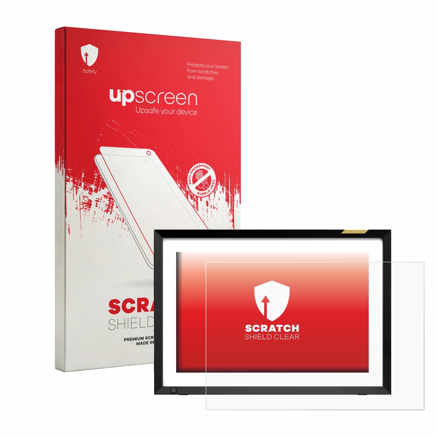 upscreen - Screenprotector voor Nixplay Klassischer 10.1" HD-Touchscreen - Folie Beschermfolie transparant