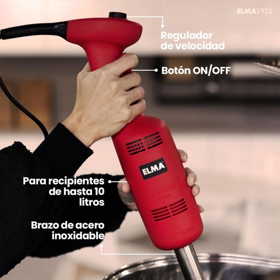 Handmixer Professioneel - 220 W Vermogen - Roestvrij Staal Materiaal - Voor Sauzen En Purees - Industriële Staafmixer — afbeelding 2