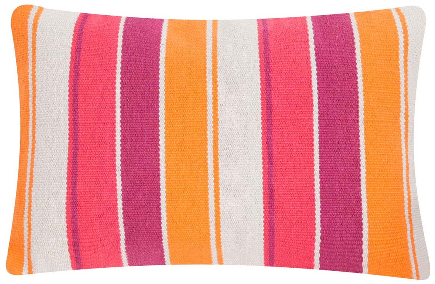 Linen & More Big Streep kussen multicolor 40x60cm Oranje