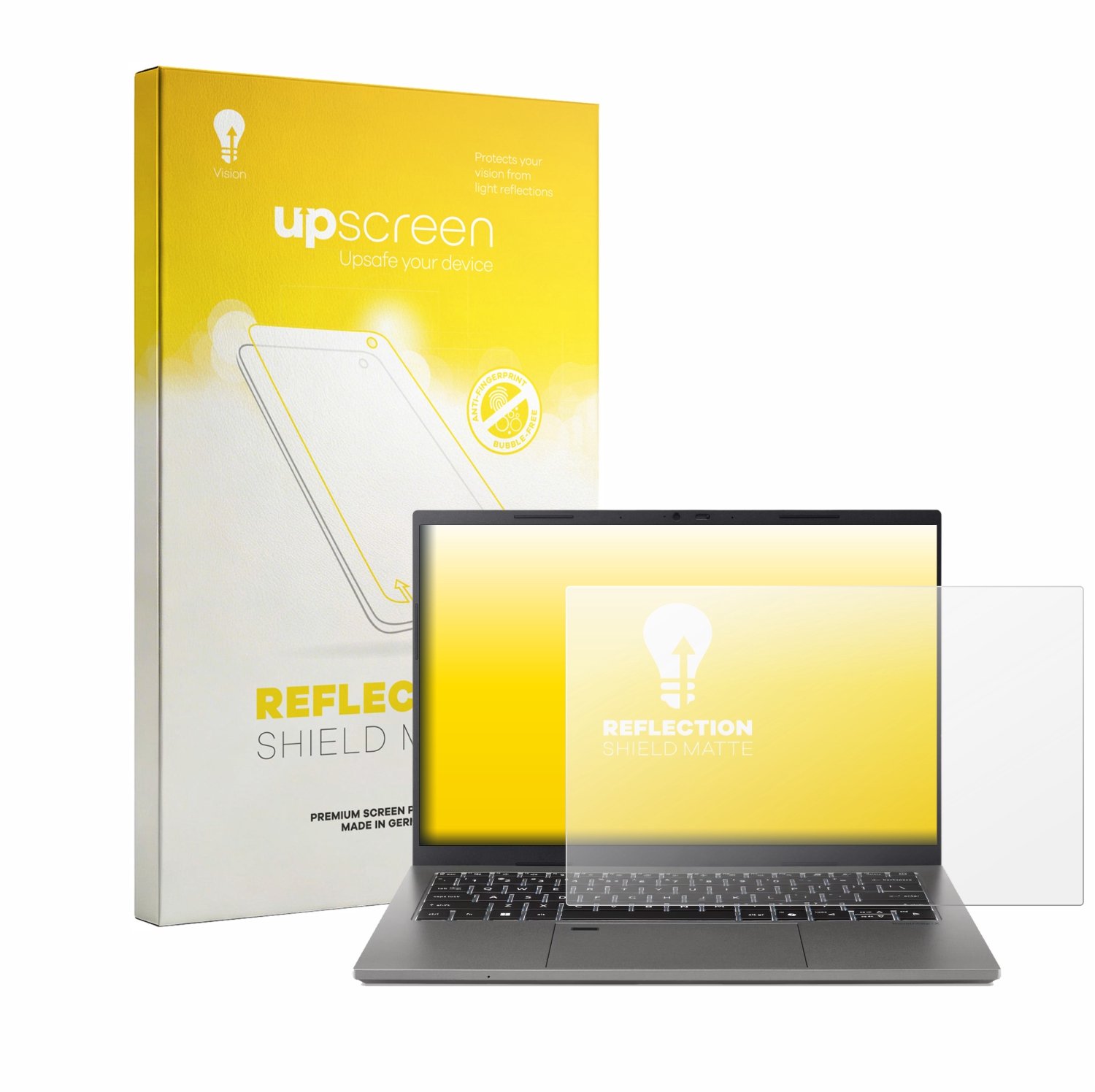 upscreen - Screenprotector voor Acer TravelMate X2 14 - Folie Beschermfolie anti glare matte