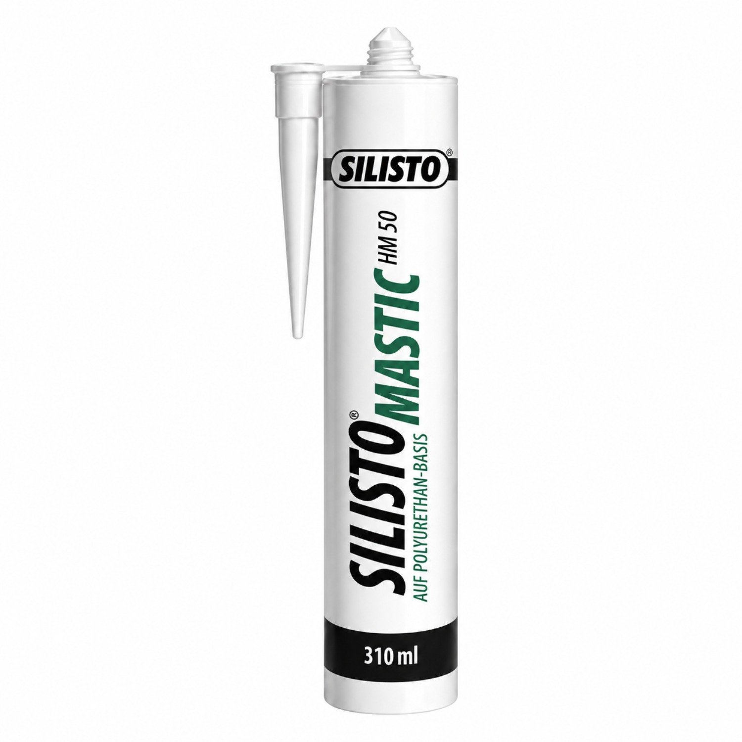 SILISTO PU Lijmkit Zwart 310 ml – Elastische Montagekit voor Carrosserie, Metaal & Zwaar Belaste Voegen