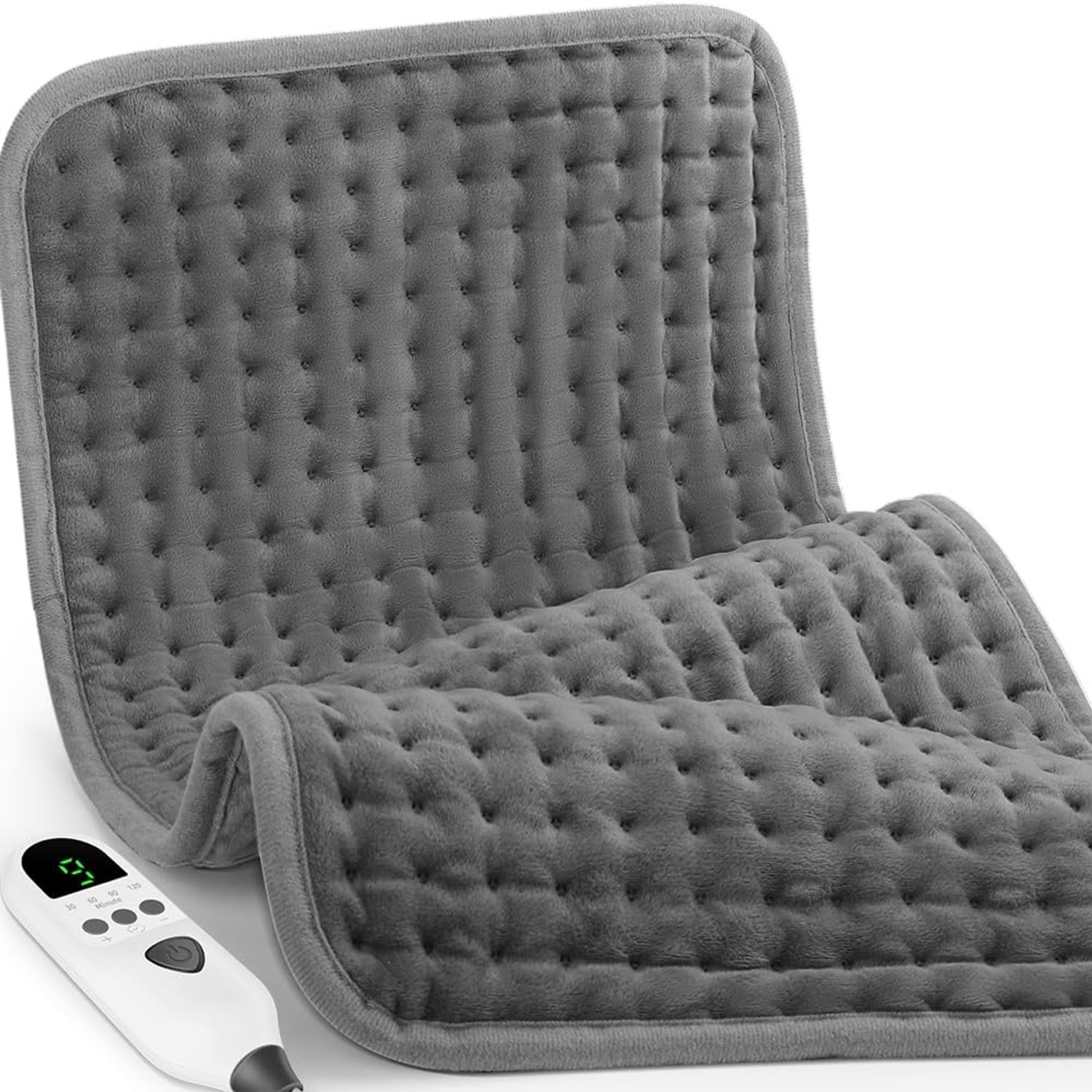 Warmtedeken - 30 x 60 cm - Elektrisch verwarmingskussen - 9 warmtestanden - 4 timerinstellingen - afstandsbediening - elektrische deken - verwarmingskussen - voor Rug, Voeten, Nek, Schouders, Buik