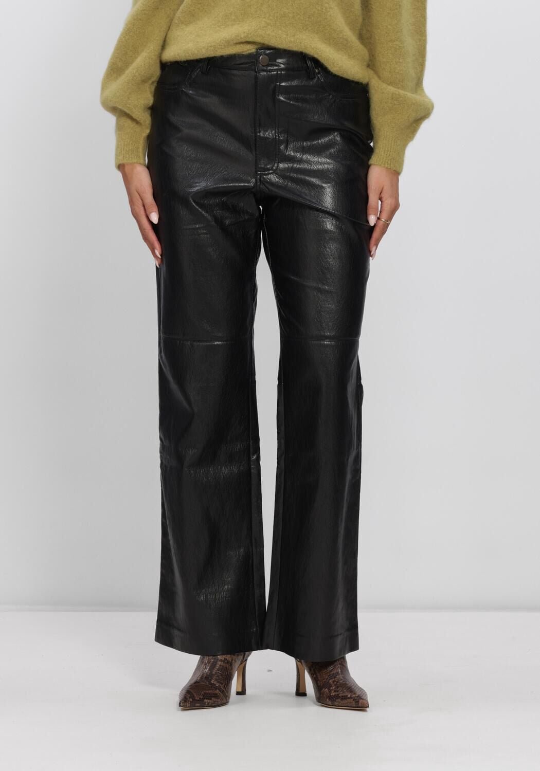 AAIKO Rianne Pu 689 Broeken Dames - Zwart - Maat XL