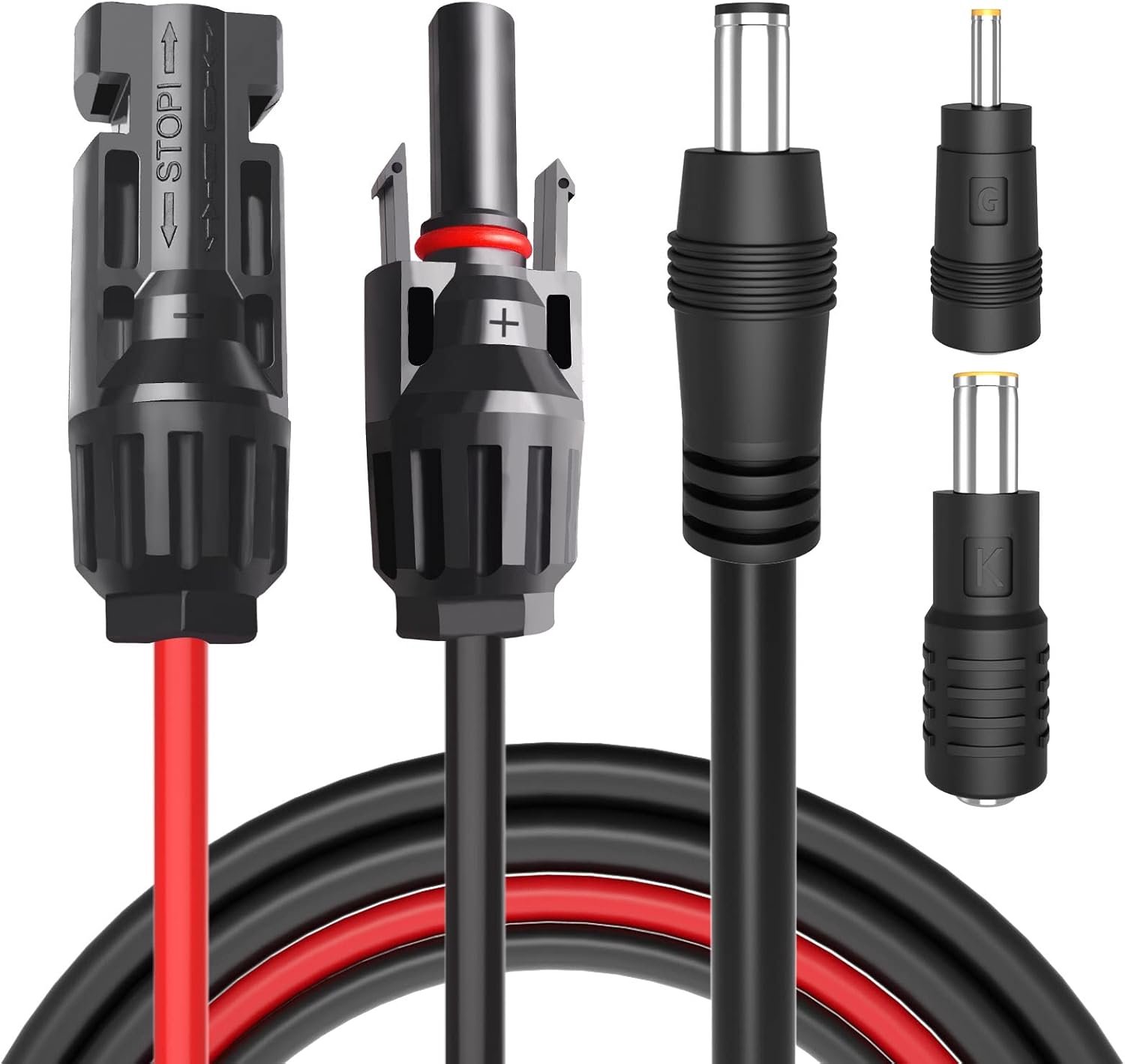 Zonnepaneelconnector verlengkabel 1,4m - DC 5,5mm x 2,1mm - hoogwaardig 16 AWG koperdraad - perfect voor zonnepaneel-kits - Vemera