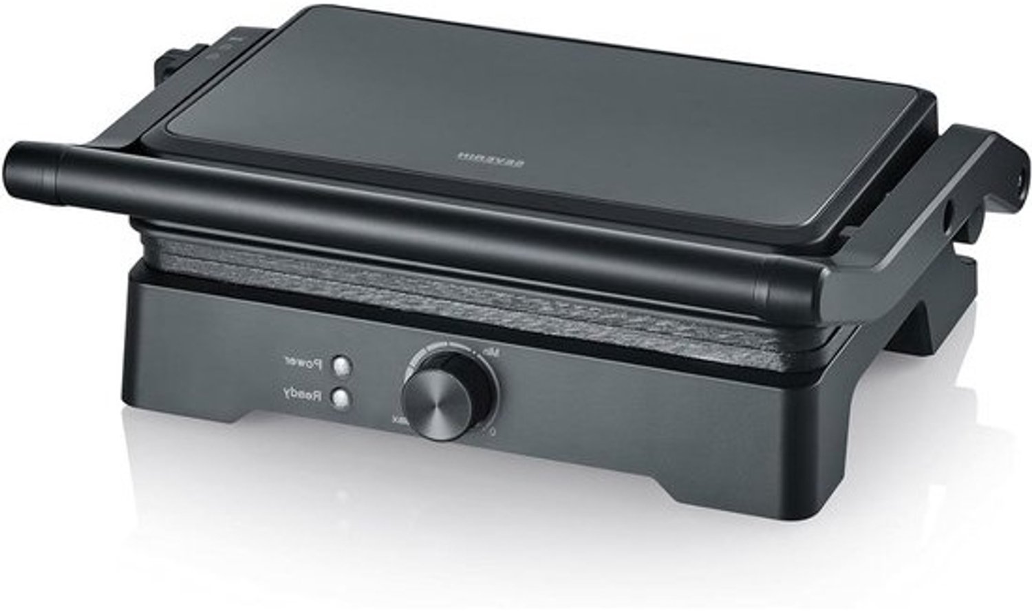 XL-contactgrill - Paninimaker en tafelgrill - Vetarm grillen - PFAS-vrije platen - 28 x 17 cm - Zwart