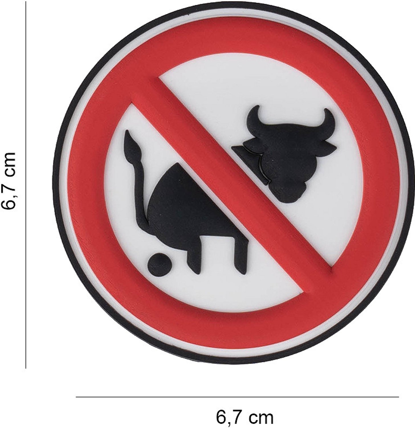 Embleem 3D PVC No Bullshit #4101