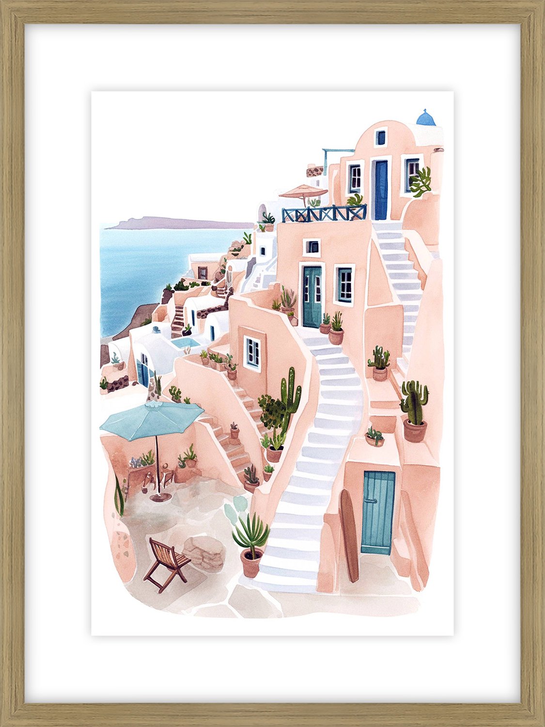 Poster in frame mediteraans