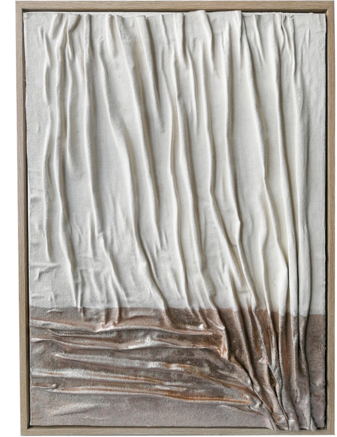 Schilderij abstract tweekleurig 50x70cm