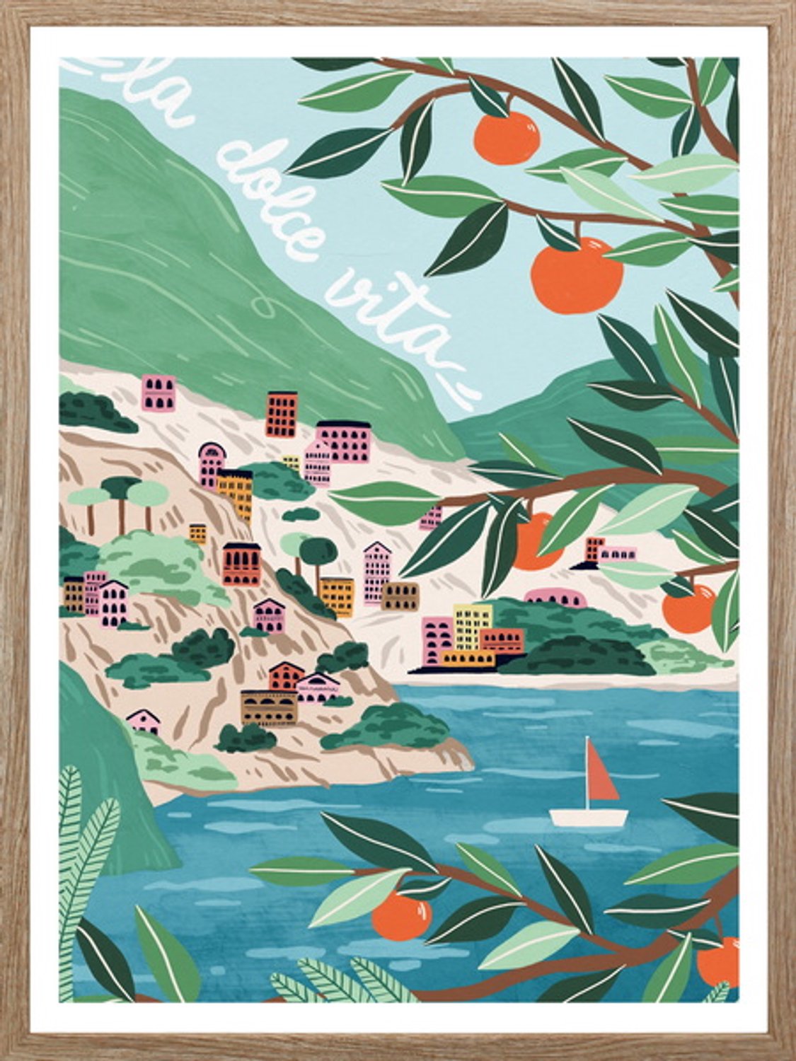Poster in frame la dolce vita 45x60cm