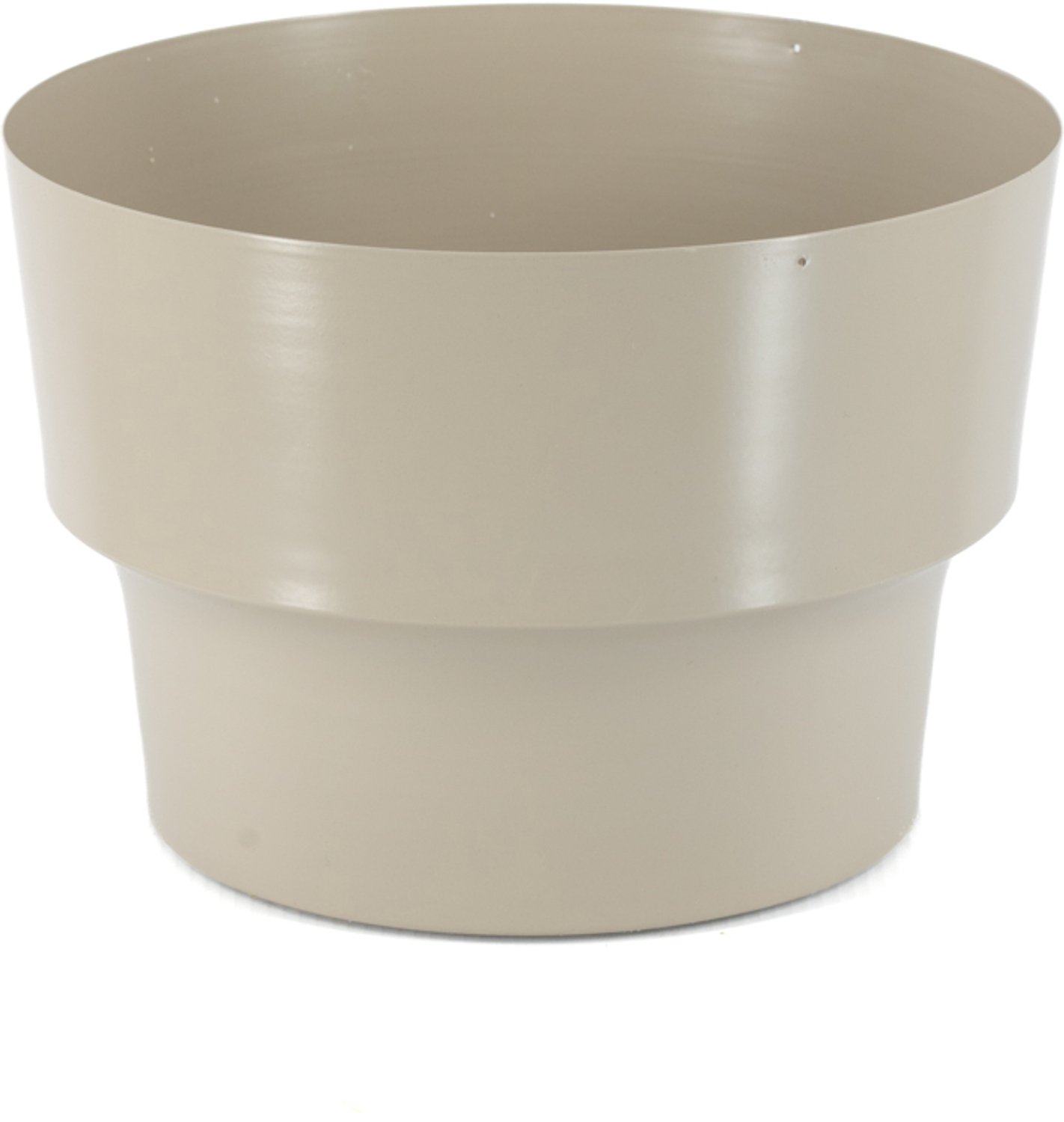 Metalen bloempot sand