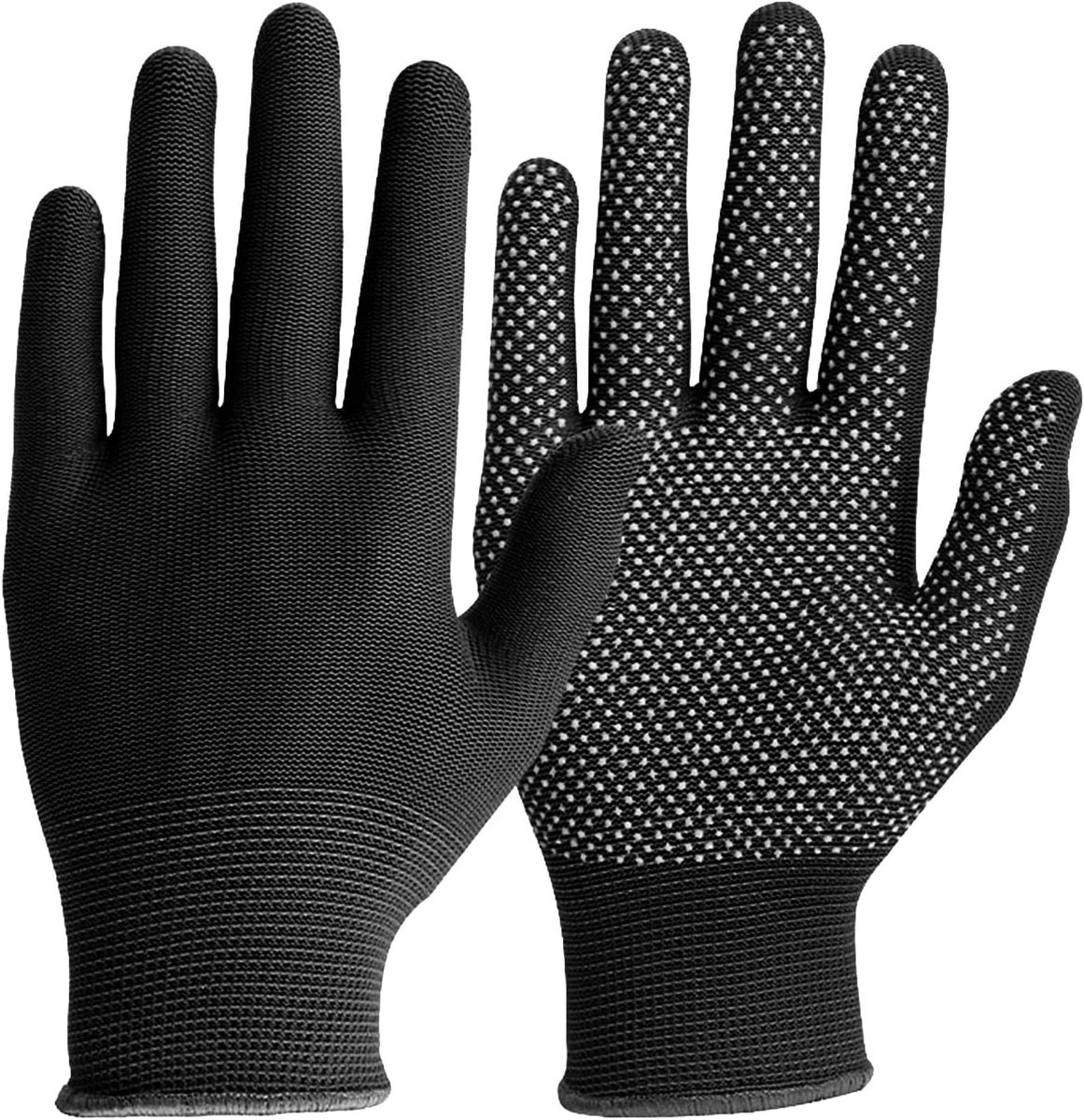 Hittebestendige keukenhandschoenen Geschikt voor een antislip PVC-noppenpatroon. Lichtgewicht veiligheidshandschoenen, Geschikt voor frituren, grillen, bakken, barbecueën en het hanteren van hete kookgerei. Twee paar inbegrepen.