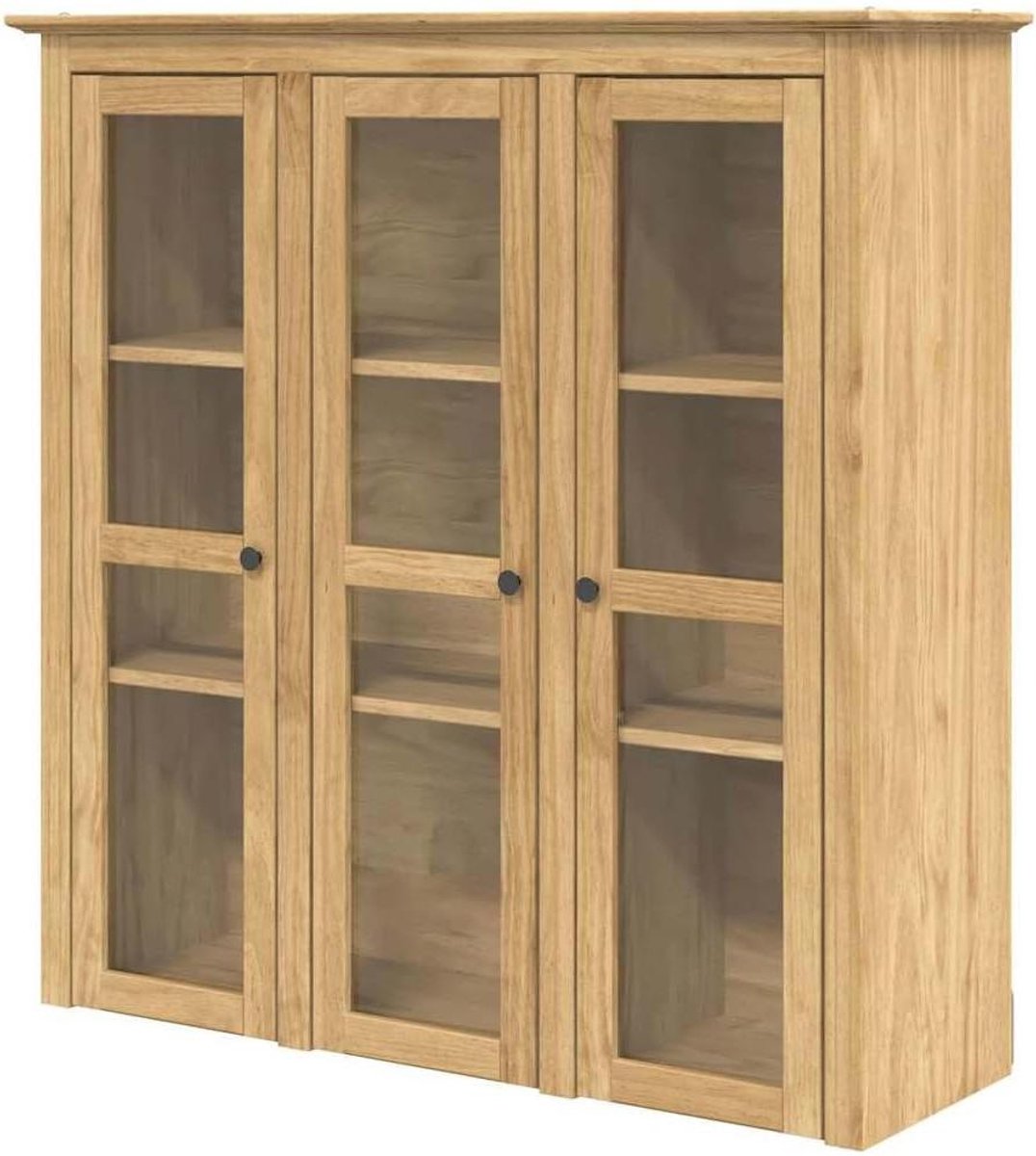 Kast met Glazen Deuren - Vitrinekast Dressoir - Woonkamer Opbergen - Modern Rechthoekig Design