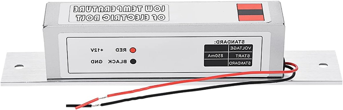 Elektrisch Deurslot - Installeerslot Toegangscontrole - Veilige Toegang - Metaal Robuuste Constructie - 20 x 3.5 x 4 cm - Zilver