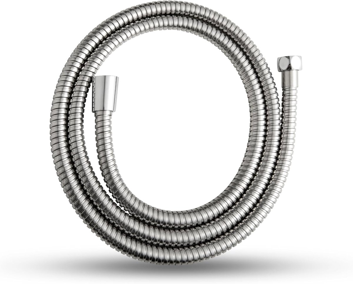 SnelShoppen - Flexibele RVS Douche Slang 1.5 m, G1/2 Inch Aansluiting, Lekvrij en Kinkbestendig, Eenvoudig Schoon te Maken voor Douche en Badkamer, Ch