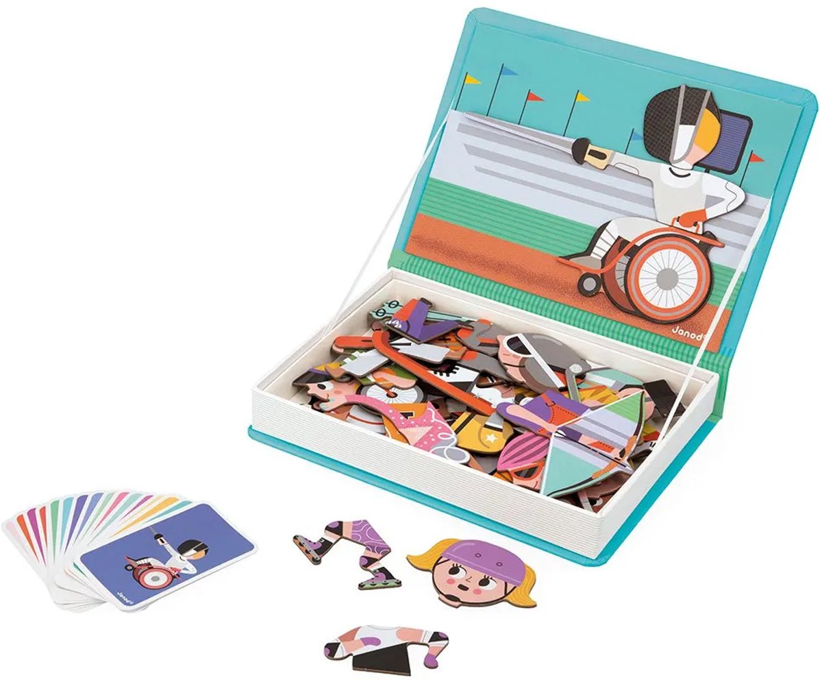 Janod - Magnetibook - Sporten - Magneetboek Speelset — afbeelding 15