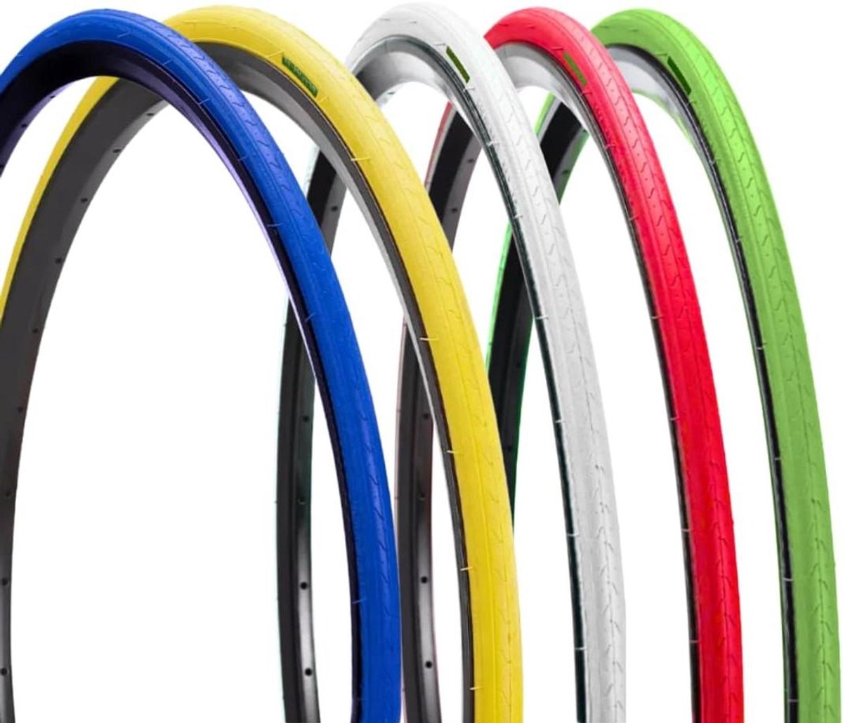 Racefiets Banden - Wielset Buitenbanden - Fietsen Onderhoud - Glad Loopvlak - 700 x 23C - Blauw