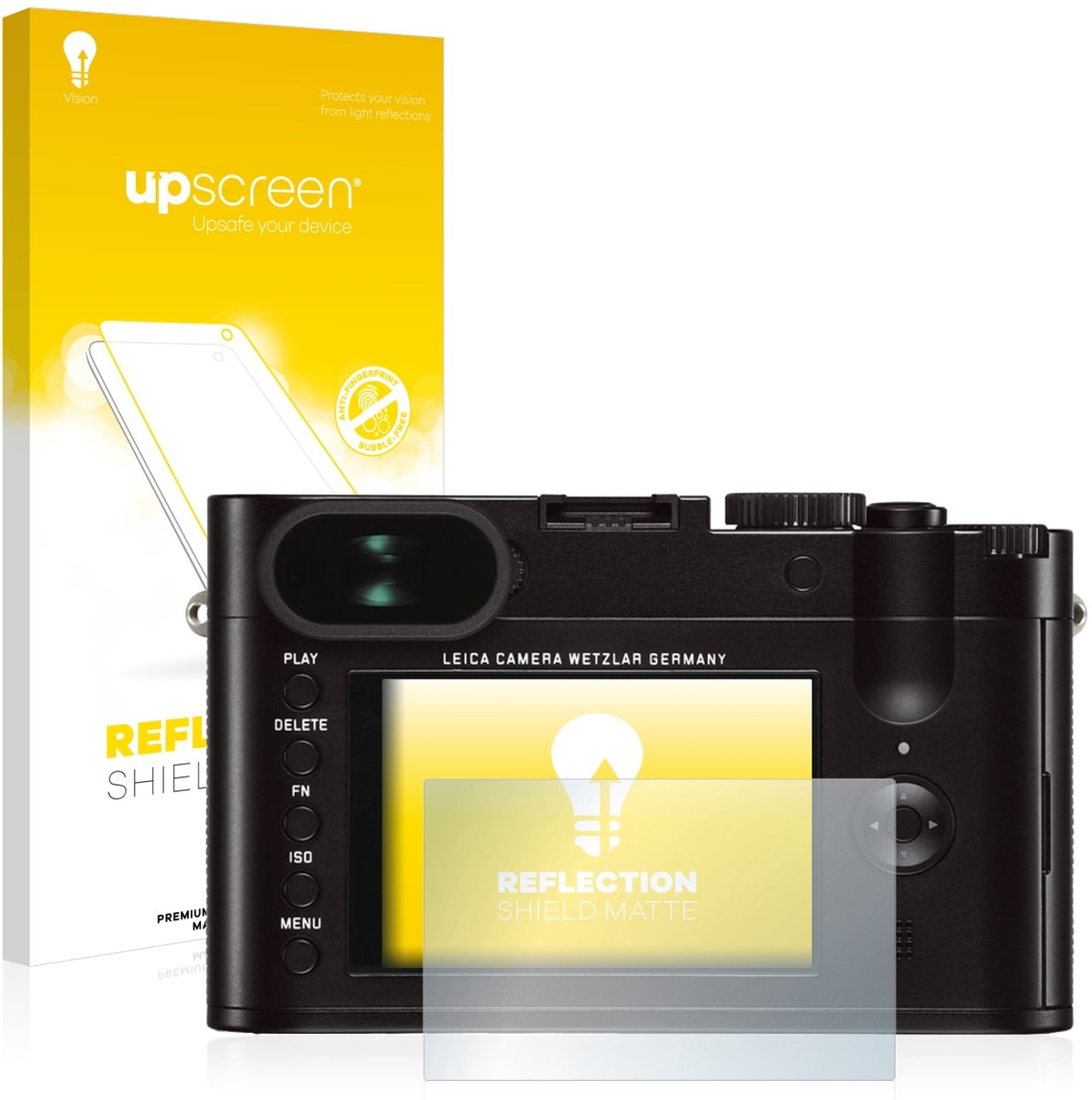 upscreen - Screenprotector voor Leica Q (Typ 116) - Folie Beschermfolie anti glare matte