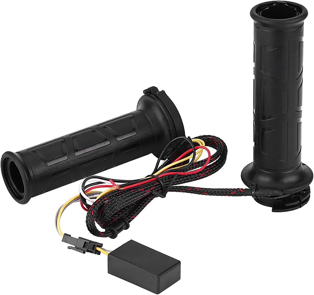 SnelShoppen - 1 Paar 22mm (7/8") Handvatten Motorfiets Verwarmde Handvatten Elektrisch Warm Handvat Grip voor Motorfiets