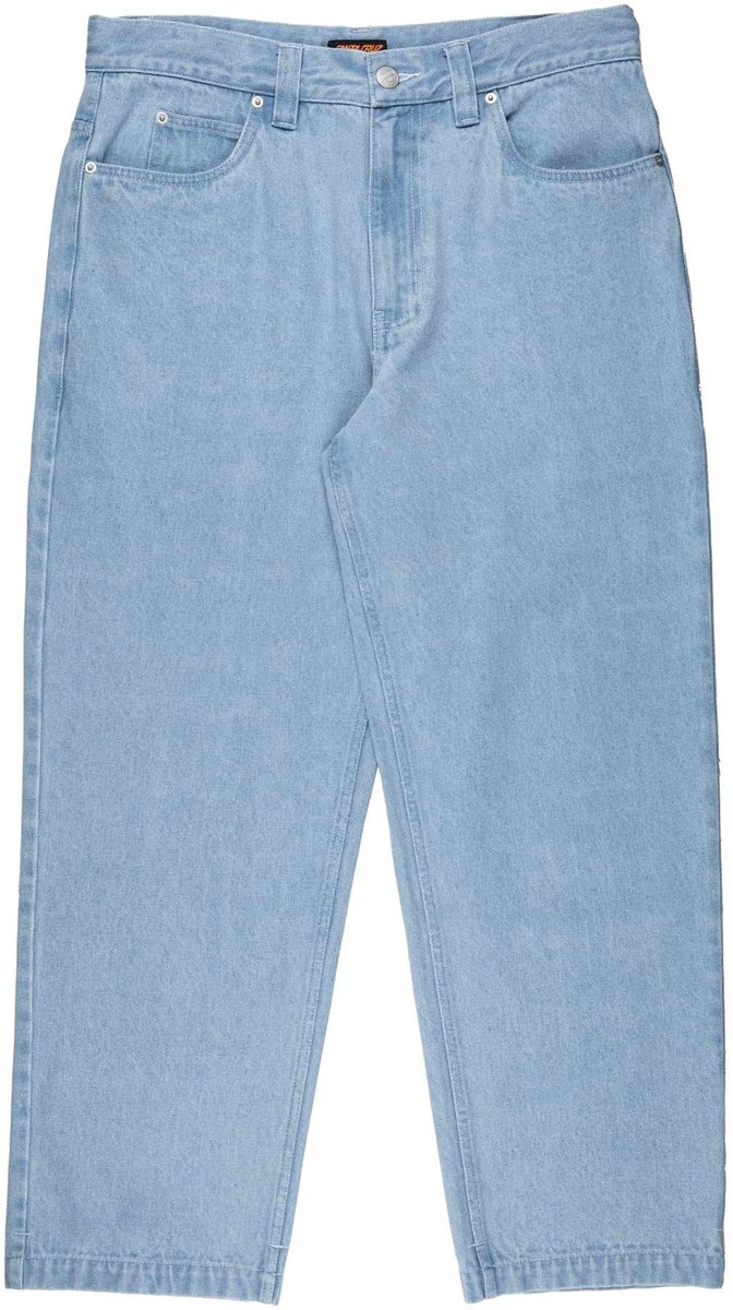 Santa Cruz Factory Jean Stonewash comfortabele skate broek met stevige pasvorm32 Blauw