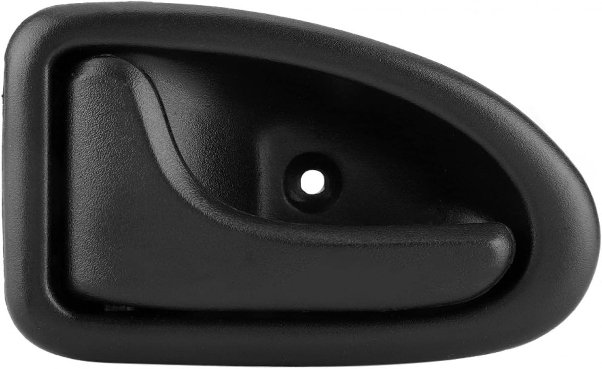 SnelShoppen - Car Interior Deurgreep Cover, Zwart Deurgreep Trim Kom voor RENAULT CLIO SCENIC TRAFIC (Links) - Eenvoudig te Installeren, Zelfklevend,