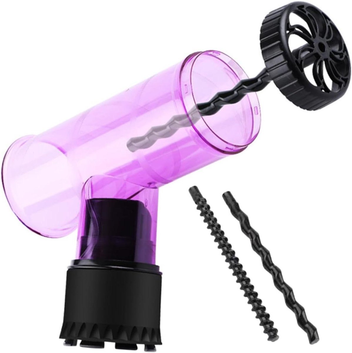 Diffuser Opzetstuk - Haardroger Accessoire Krullen - Thuisstyling Krullen - Universele Pasvorm - 25 x 20 x 10 cm - Violet