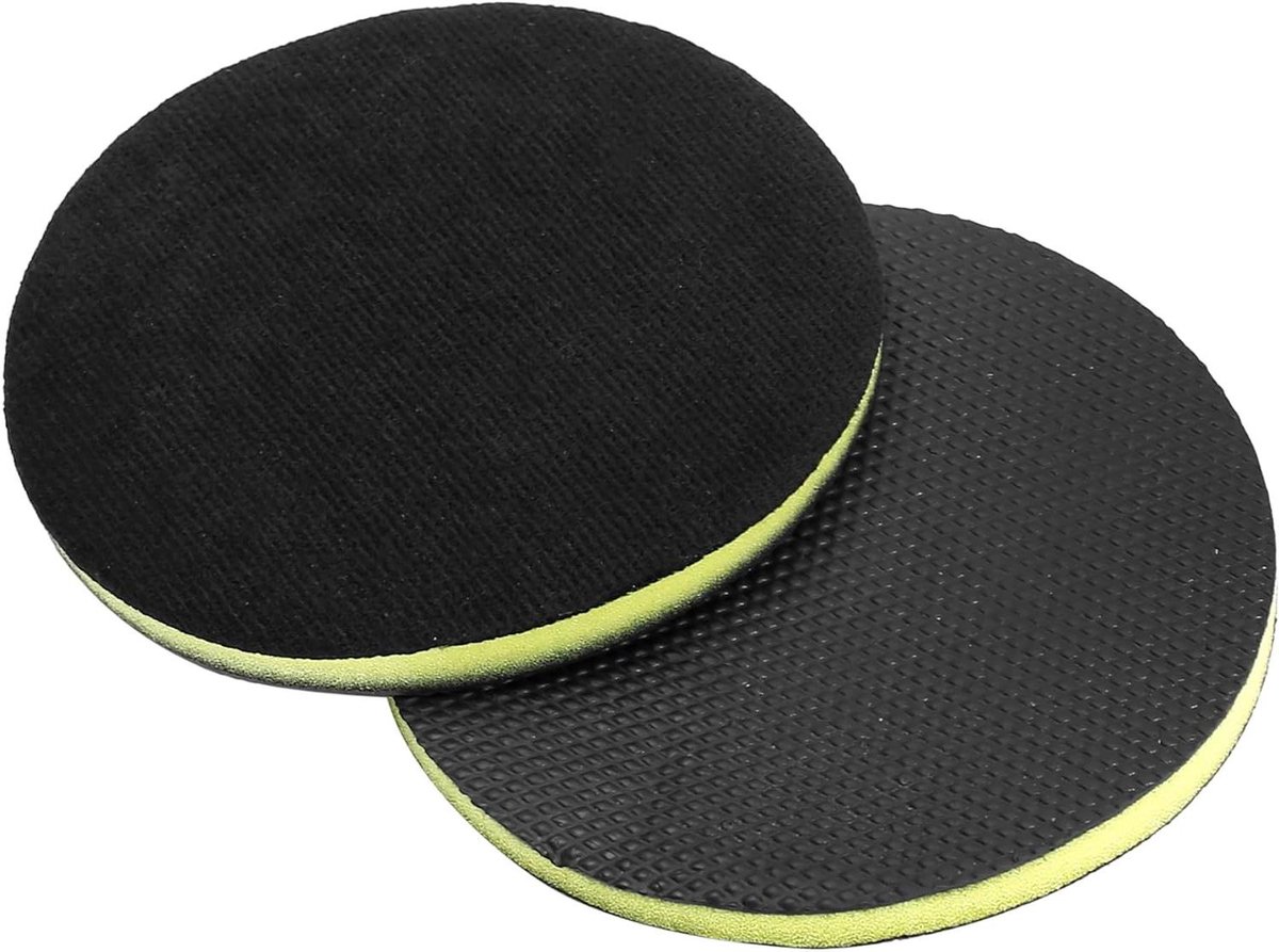 Polijstschijven - Schuursponsjes - Auto polijsten - Dubbelzijdig - 15 cm - Zwart