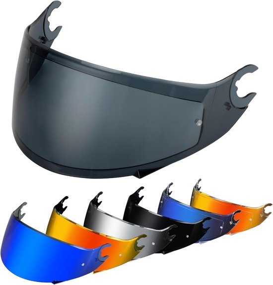 Helmvizier voor D-Skwal en D-Skwal 2 Spartan - Gecoate en Getinte Vervangingsvizier voor Motorhelmen, Accessoires