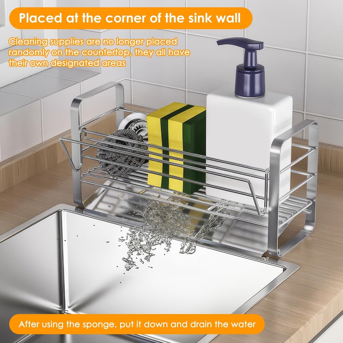 Omgoods - Keuken Organizer met Afwasbak en Drainer