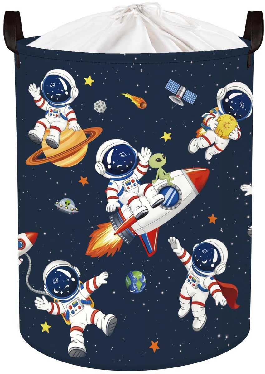 Omgoods - Grote Wasmand Rocket - Vouwbare Opbergmand voor Kleding en Speelgoed