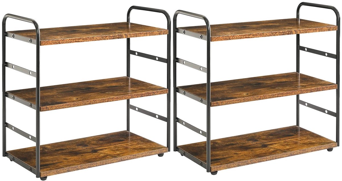 Omgoods - 3-Tier Badkamer Counter Organizer - Set van 2 voor Keuken en Badkamer
