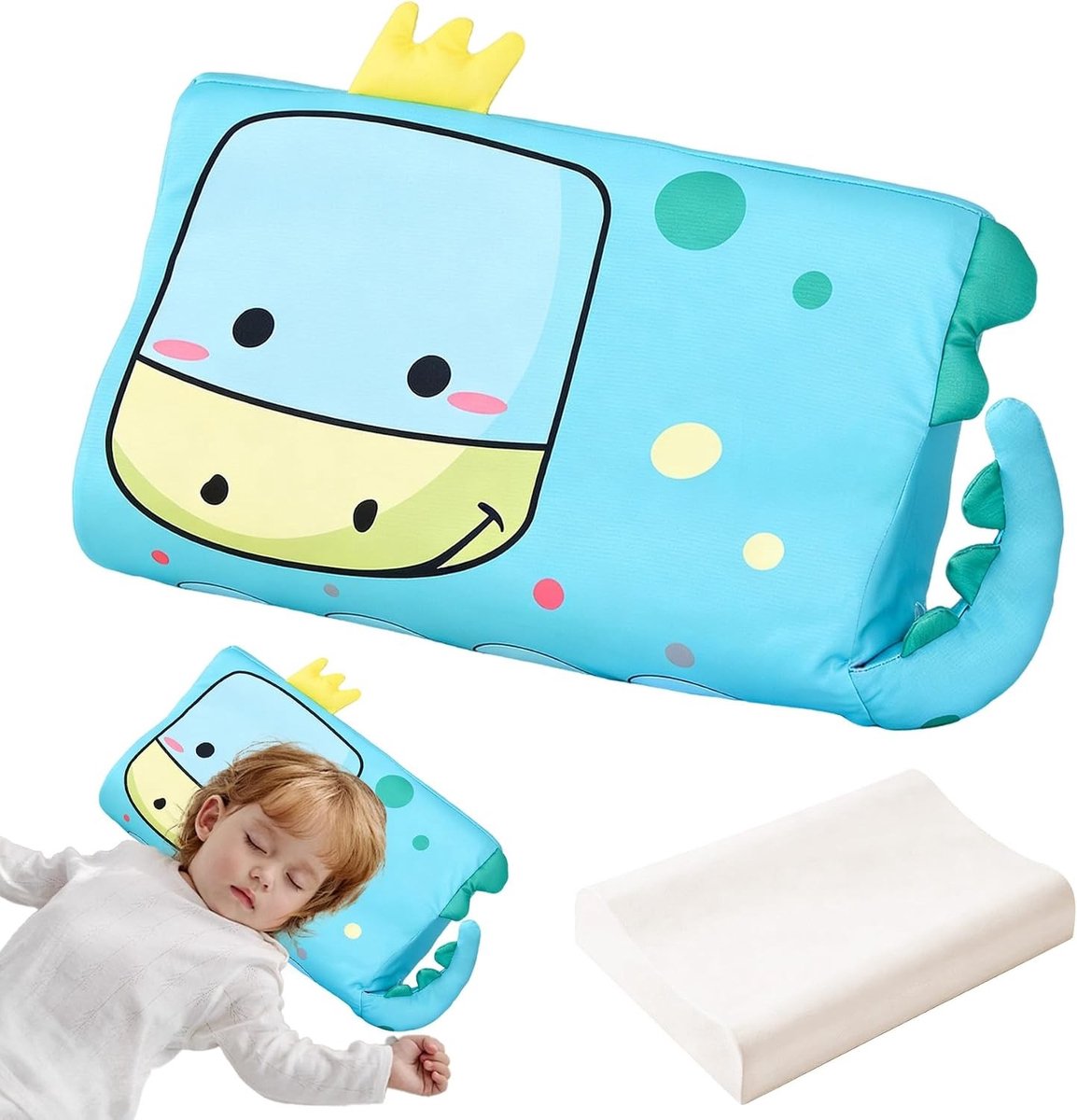Schlummerkids Calmly Kinderkussen met traagschuim, ergonomisch