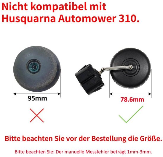 Omgoods - Voorwiel voor Robotmaaiers Compatibel met Diverse Modellen — afbeelding 4
