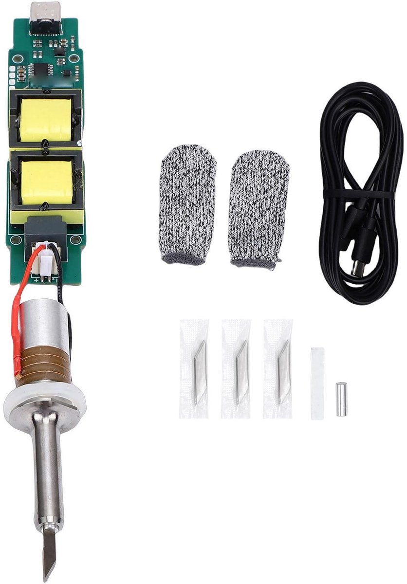 Omgoods - Handheld Ultrageluid Snijmes met OLED Display en 50 Vervangbladen