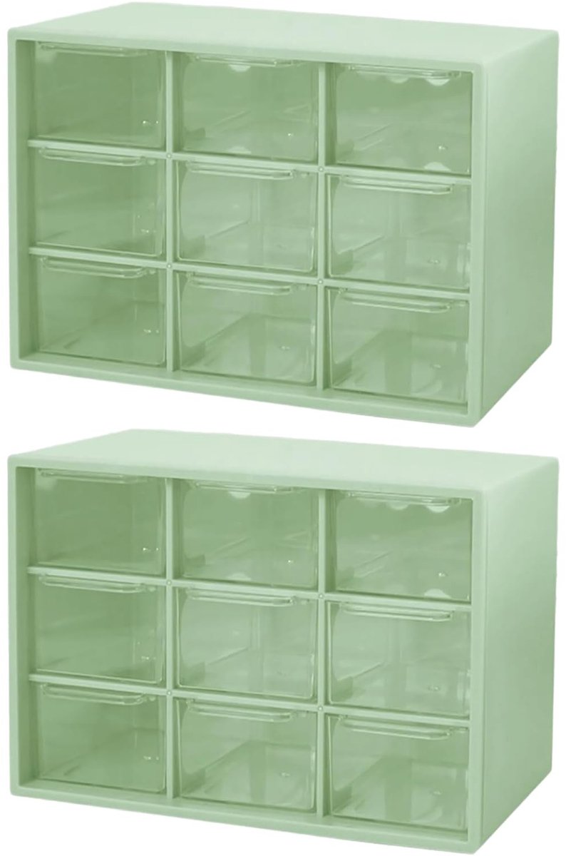 Omgoods - Mini Opbergdozen voor Bureau met Laden (2 Stuks)