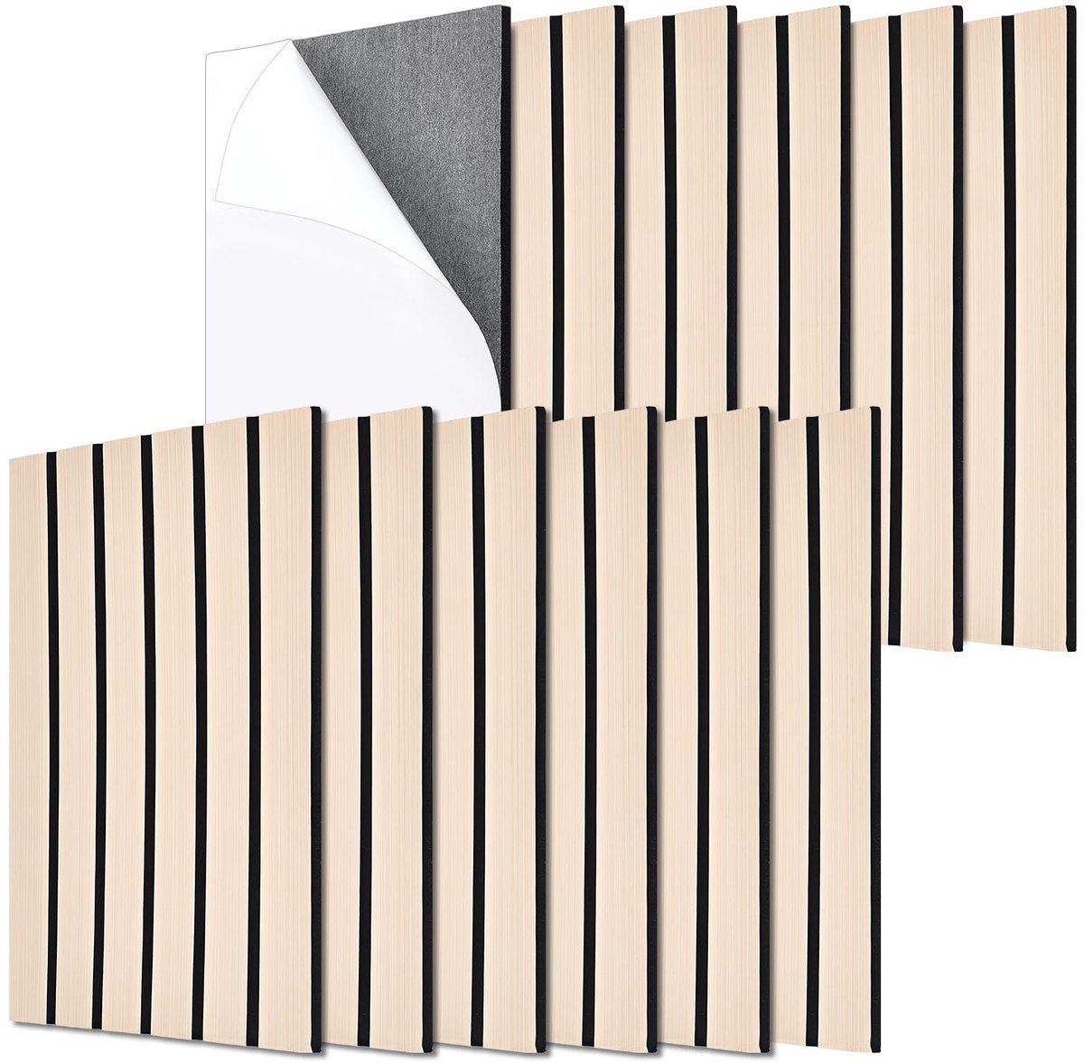 Omgoods - 12 Akoestische Panelen voor Geluidsisolatie en Decoratie