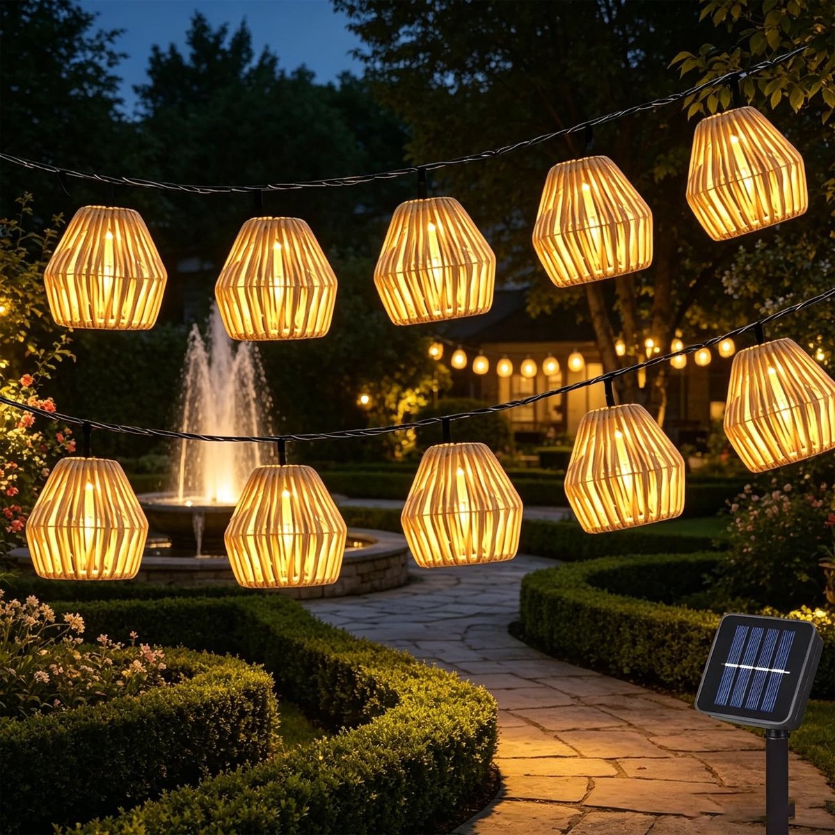 Omgoods - 10 Stuks Zonne-energie Fairy Lights voor Buiten