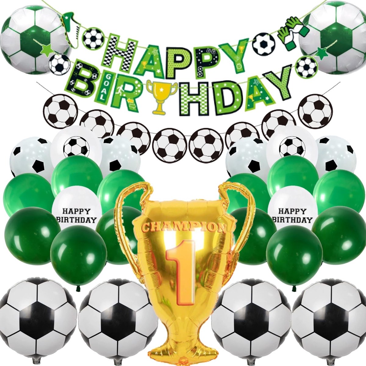 Omgoods - Voetbal Thema Verjaardagsfeest Decoraties Set