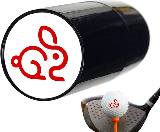 Golfbal Stempelmarker - Balmarker Stempel - Golfspel Verbeteren - Lichtgevoelig Ontwerp - 6 x 3 x 3 cm - Zwart — afbeelding 5