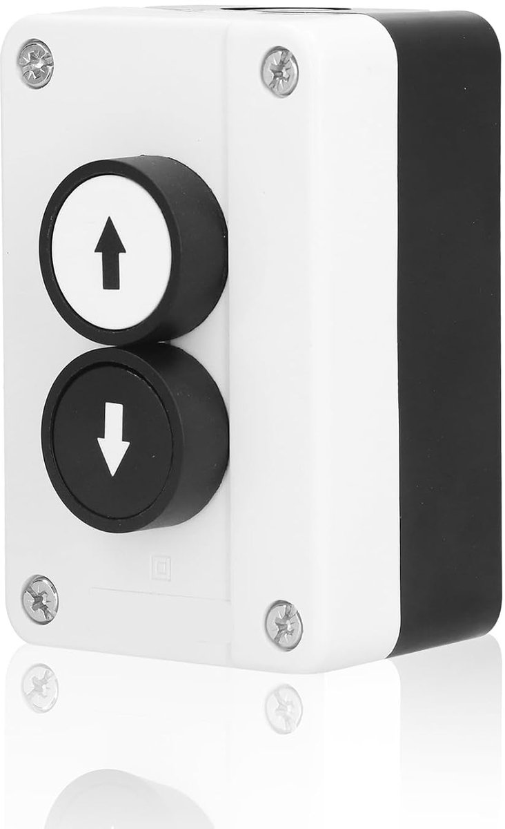 Knop Schakelstation - Drukknop Controller - Industriële Controle - Waterdicht IP32 - 400 Volt - Zwart
