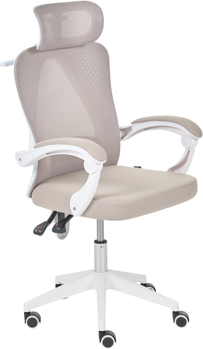 SERANEV - Bureaustoel - Beige - Mesh